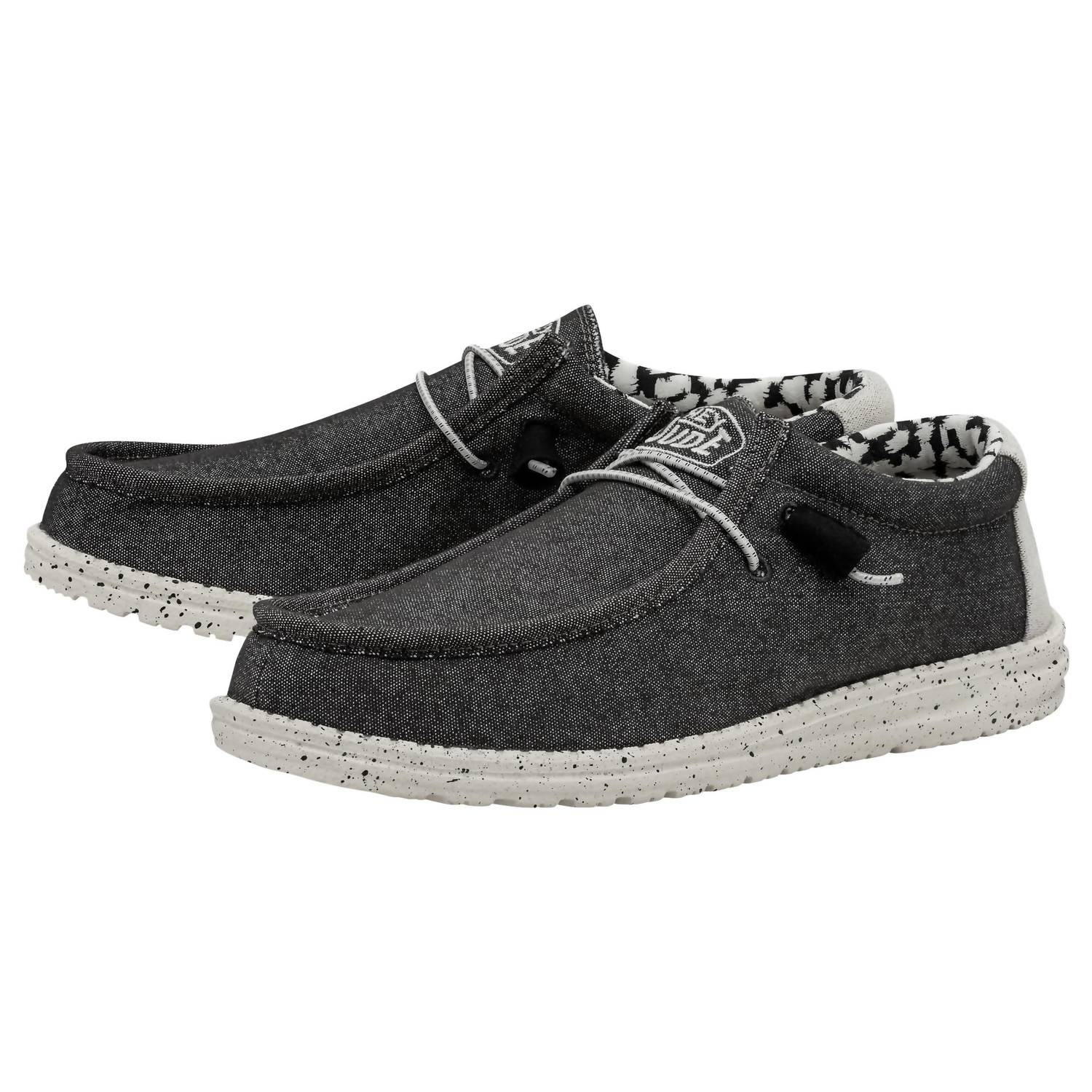 HEY DUDE Men's Wally Stretch Shoe in opal black - men's loafer - alternate view