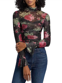 Cinq A Sept - Baroque Roses Lucy Top