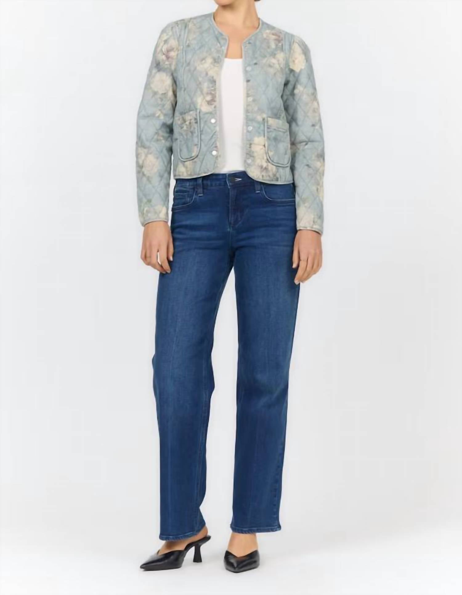 Dear John Denim - Kit Floral Quilted Denim Jacket