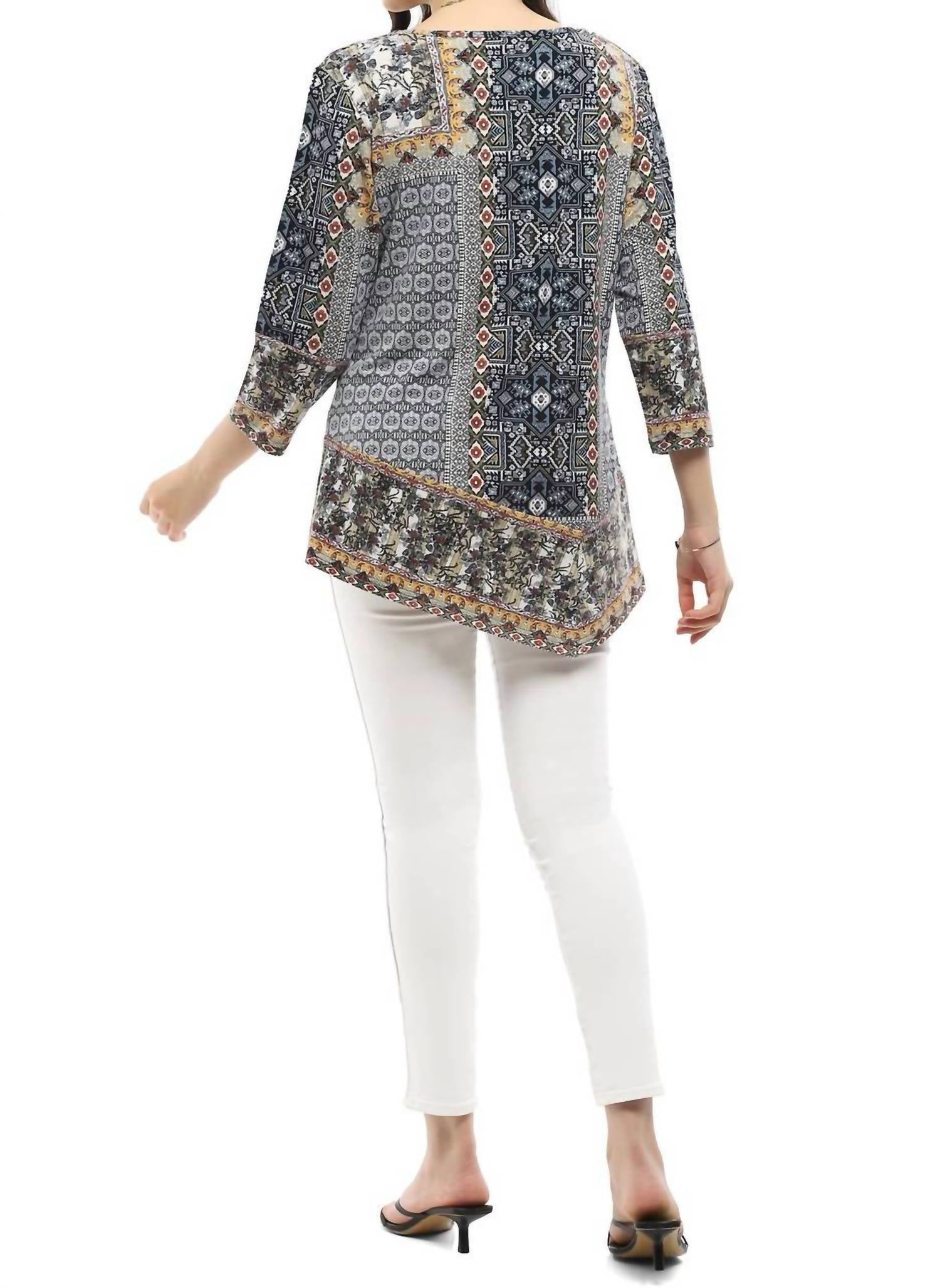 Parsley & Sage - Hilary Scoop Neck Tunic Top