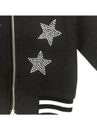 Little Who - Star Rhinestone Bomber Jacket