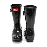 HUNTER Women's Original Short Gloss Rain Boots in black - women's shoe - view 4