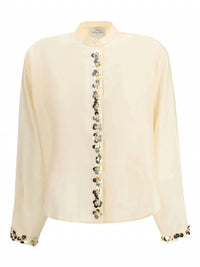 Forte Forte - Women's Etoiles Embroidery Habotai Silk Shirt - Petite