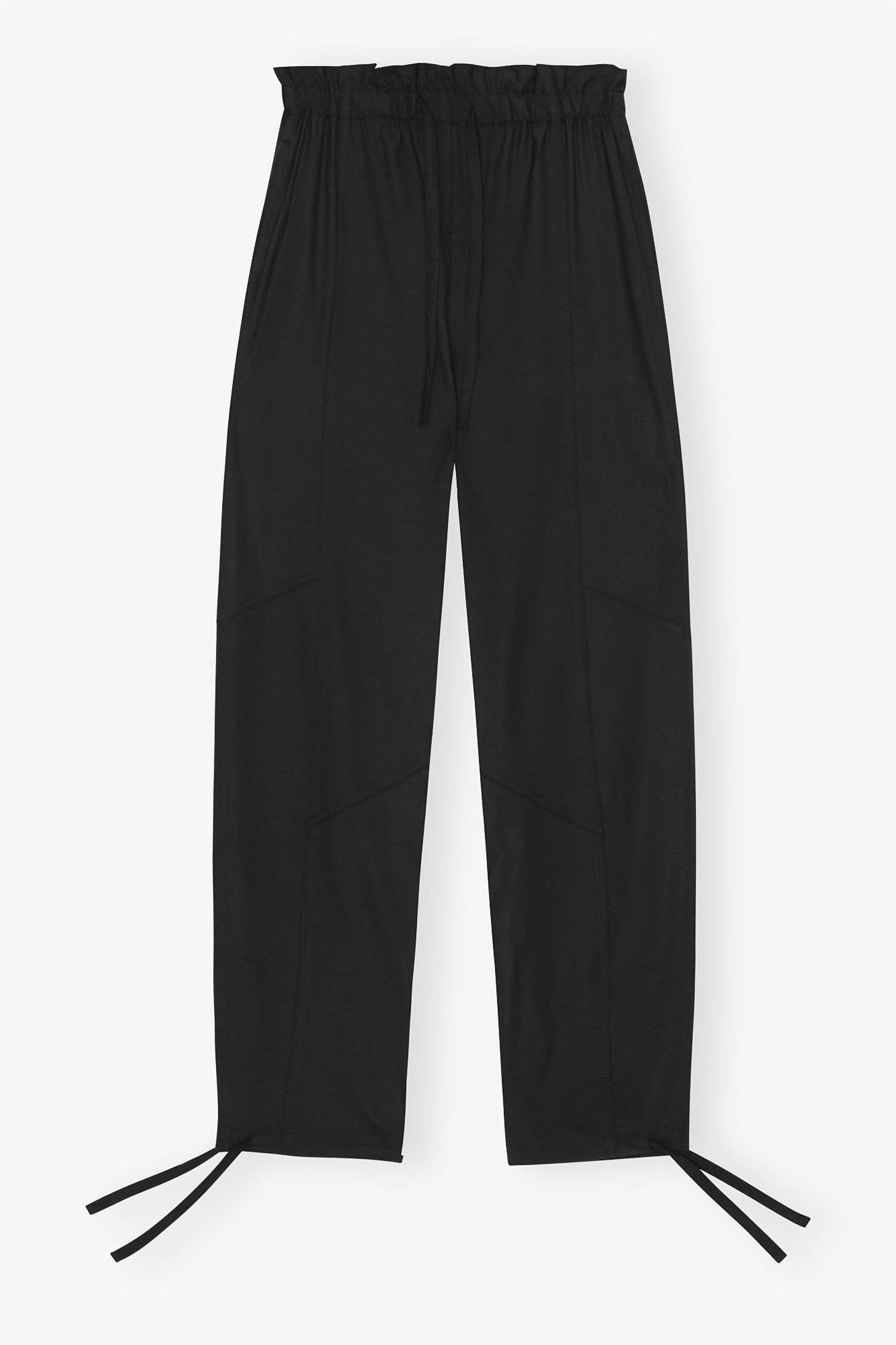 Ganni - Drapey Melange Elasticated Waist Trousers