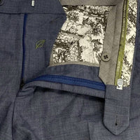 Meyer Men's Bonn Modern Fit Stretch Dress Pants in blue - men's pants - view 6