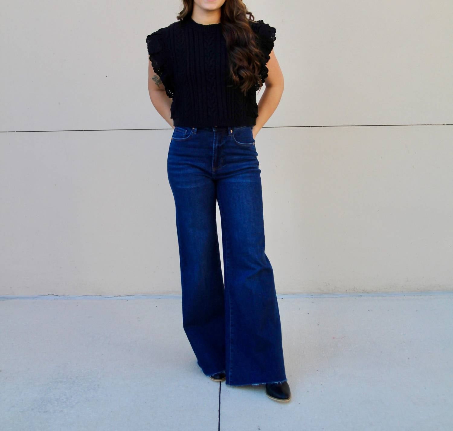 Sadie & Sage - Vicki Ruffle Sweater