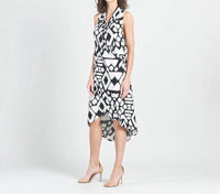 Clara Sunwoo - Silky Pleated Tulip Hem Dress