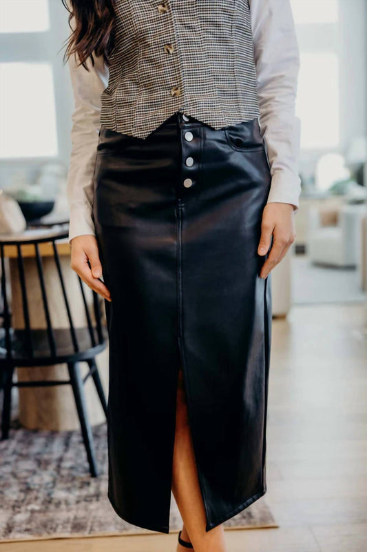 Mikarose - Maxi Leather Skirt