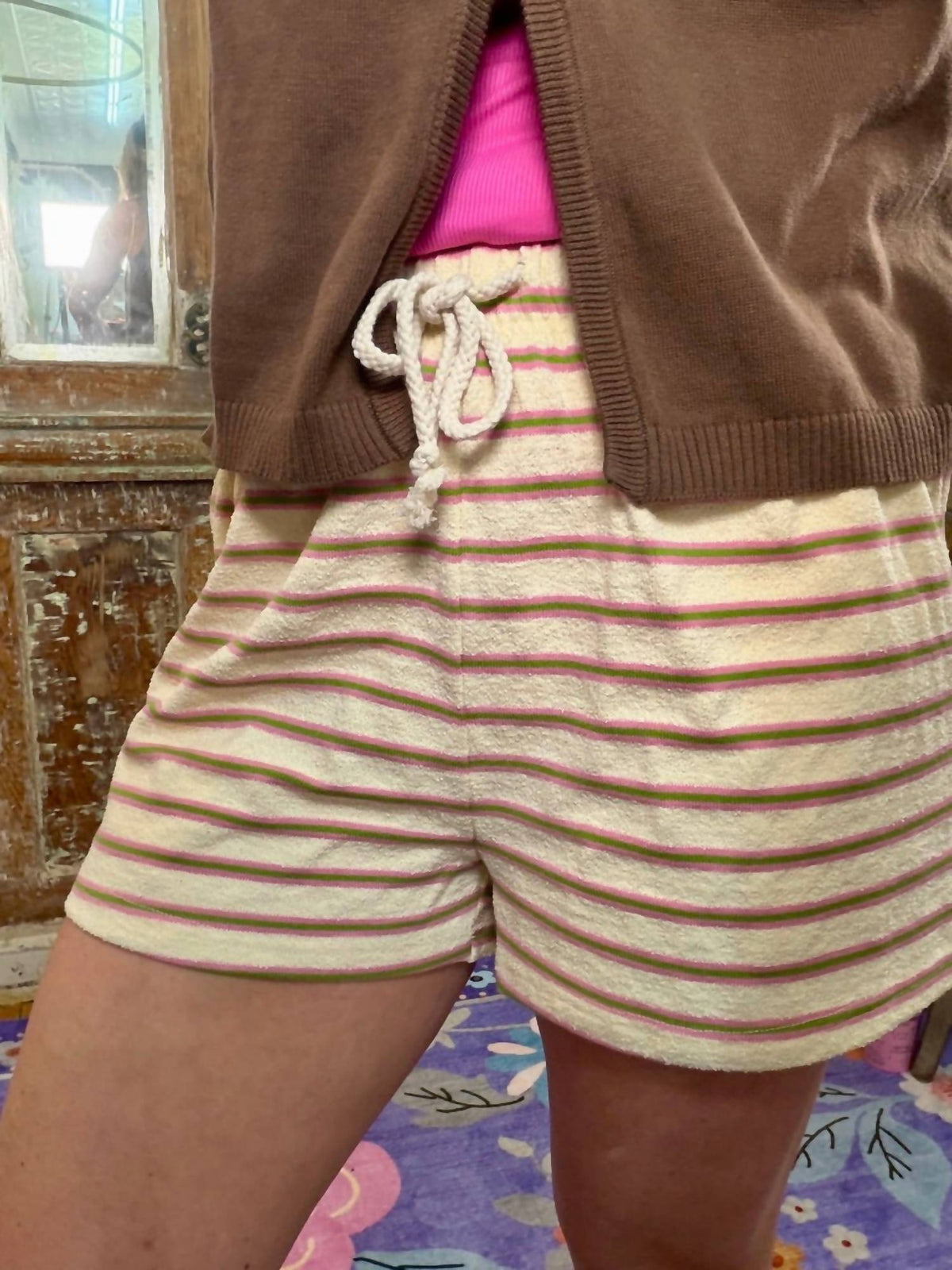 Wishlist - Garden Stripe Knit Shorts