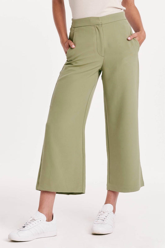 Another Love - Denali High Rise Wide Leg Cropped Pant