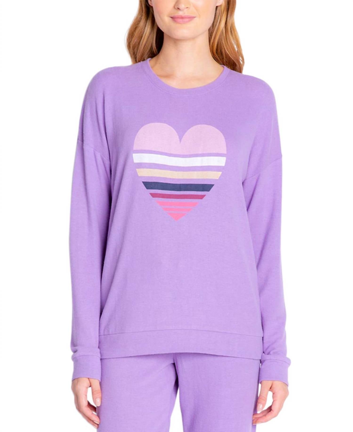 Insomniax - Butter Jersey Long Sleeve Crewneck Pajama Top