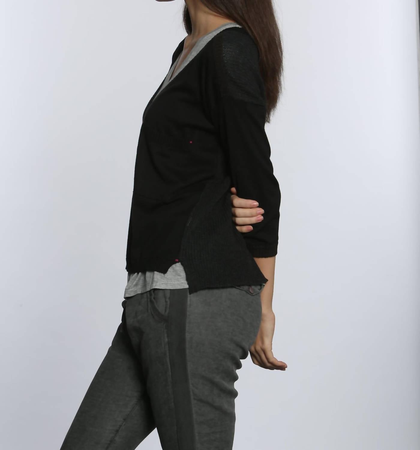 Label+Thread - Women's Rib Back V Neck Top