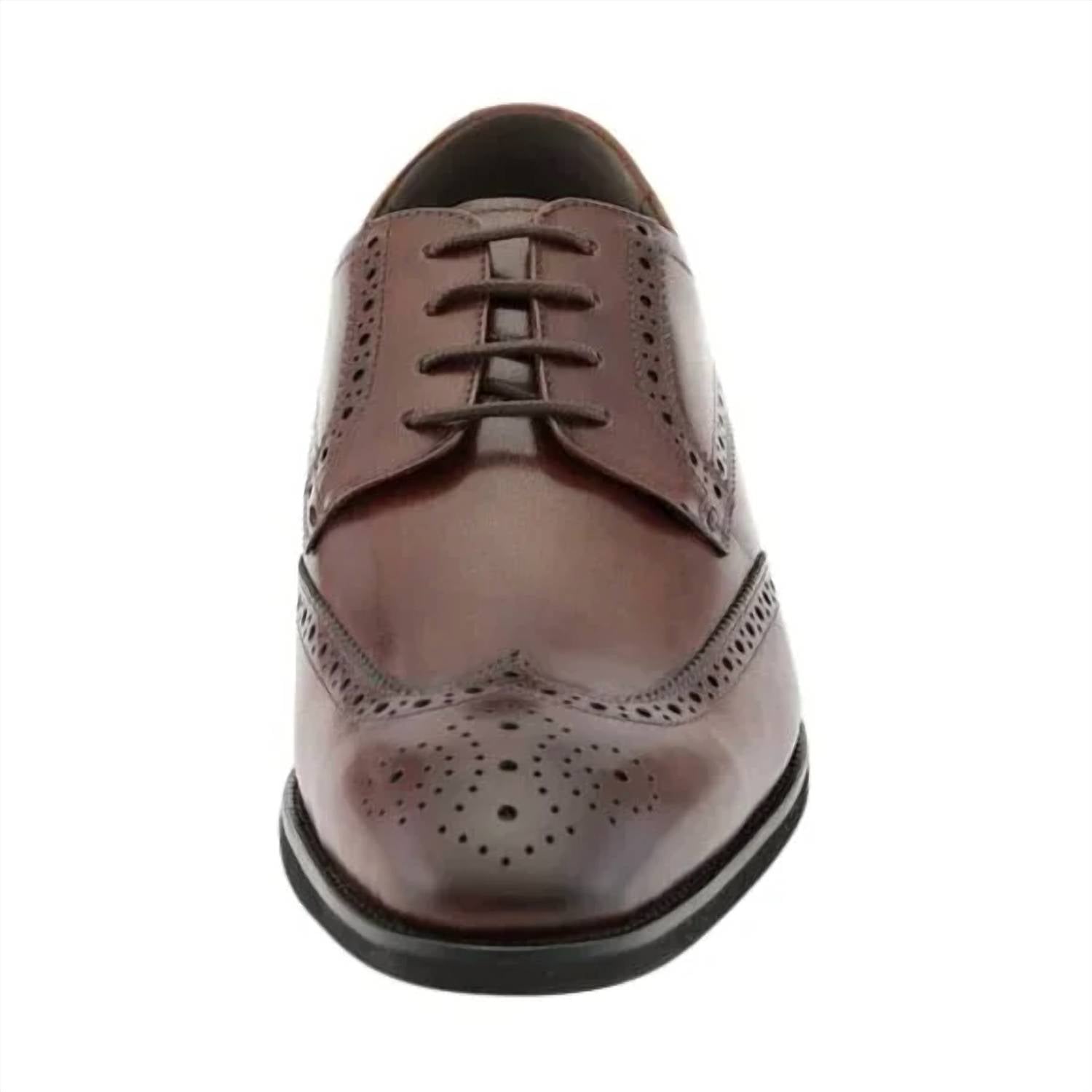 Asher Green - Men's Genuine Calf Leather Wingtip Dress Shoes