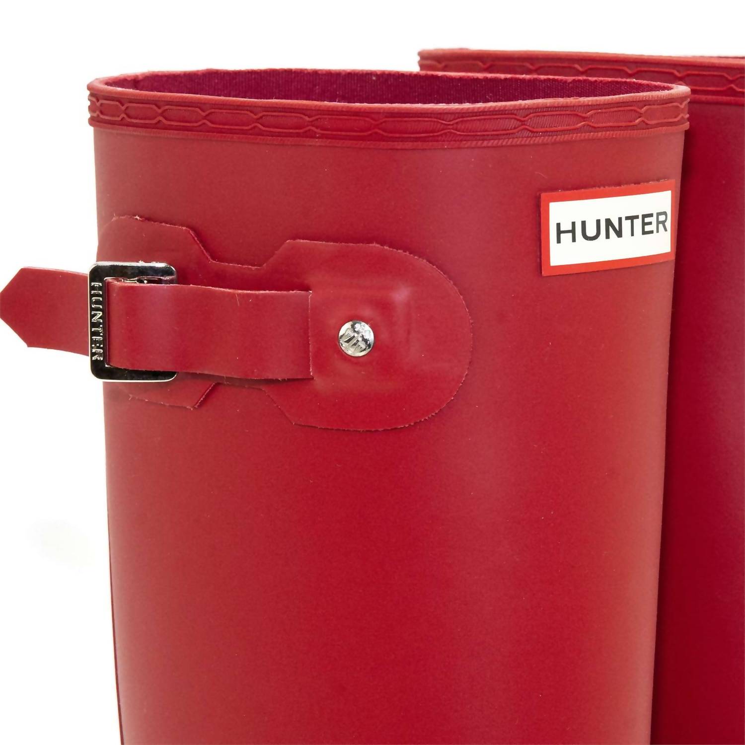 HUNTER Women's Original Tall Rain Boot in military red - women's shoe - view 6