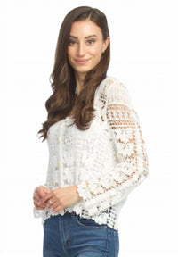 Papillon - Crochet Floral Cardigan