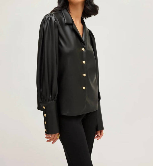 Fifteen Twenty - FAUX LEATHER SHIRT