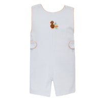 Petit Bebe - Boy's Needlepoint Turkey Short Jon Jon