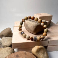 Faire - Unisex - Jasper Trinity Knot Bracelet