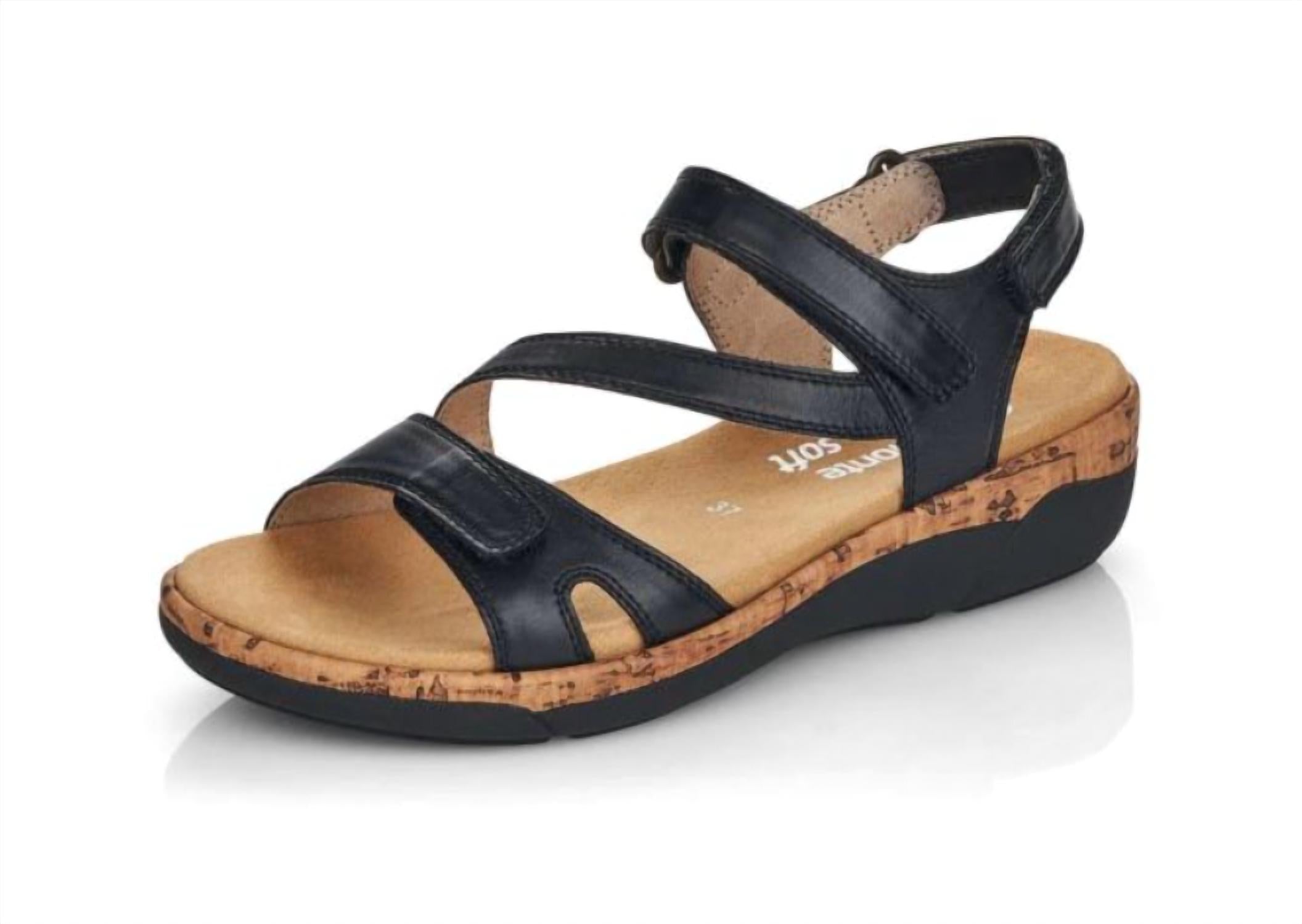 Remonte Women's Jocelyn Sandal in black - women's sandal - detail view