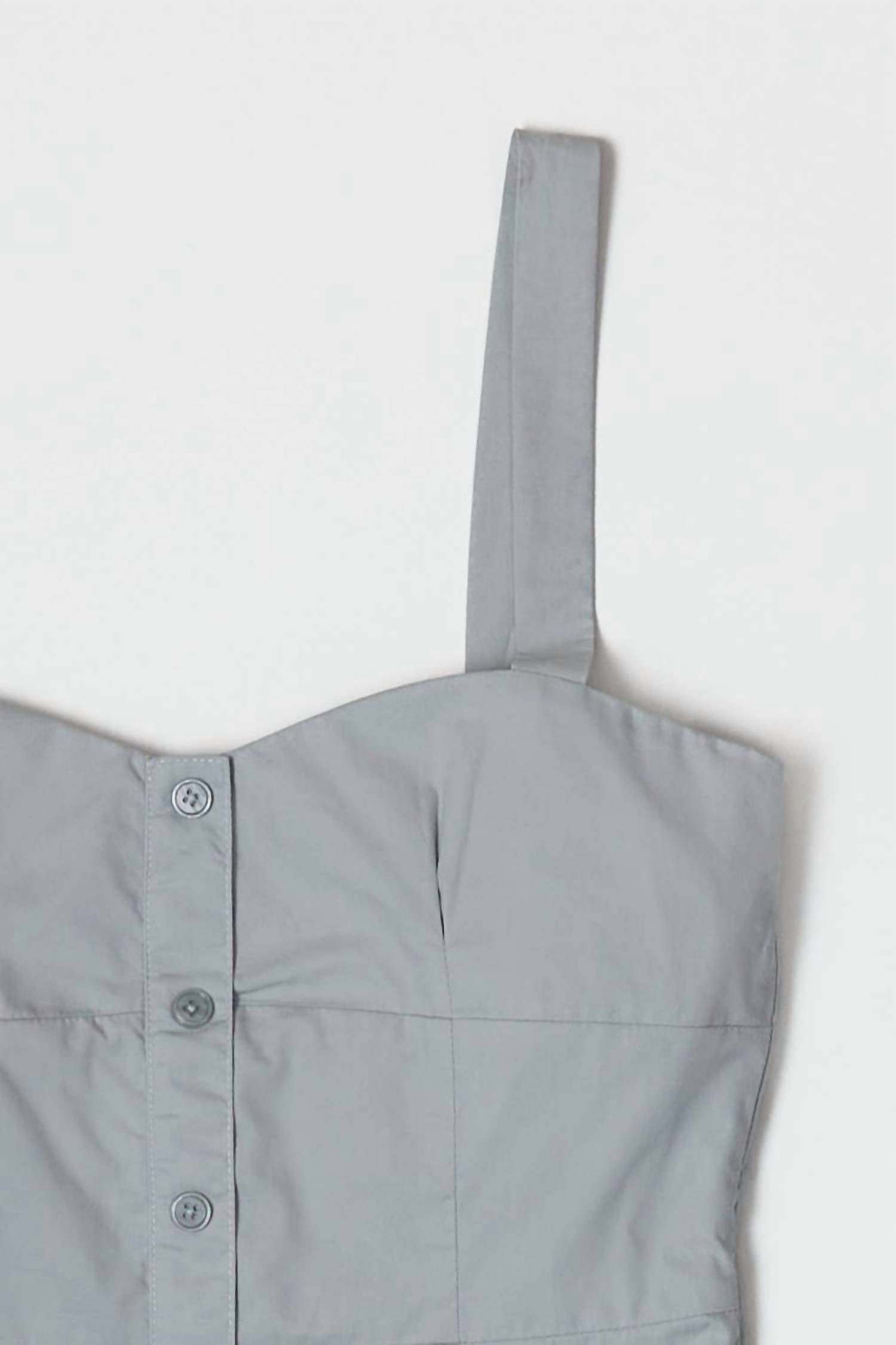 All : Row - Poplin Bustier Square Neck Top