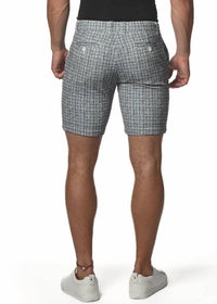 Postmarc - Men's Micro Check 8" Inseam Stretch Knit Printed Checks Short