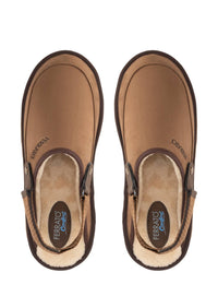 Ferrato Men's Slip On Closure Slippers in brown - men's loafer - alternate view