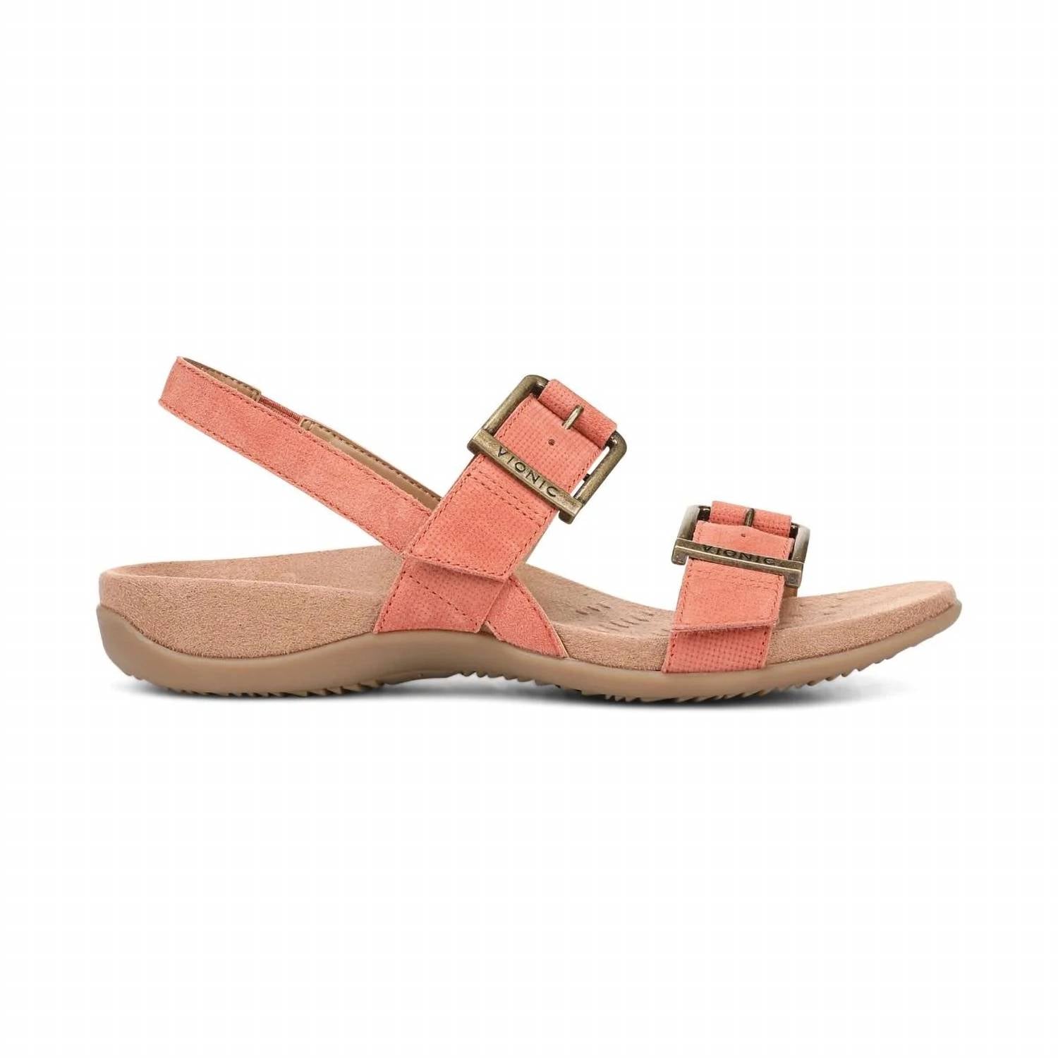 VIONIC WOMEN'S REESE SANDALS in brandy - women's sandal - alternate view