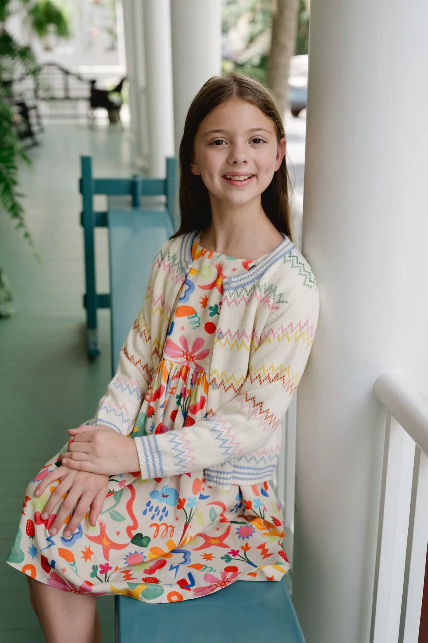 Briton Court - Girl's Evelyn Striped Cardigan