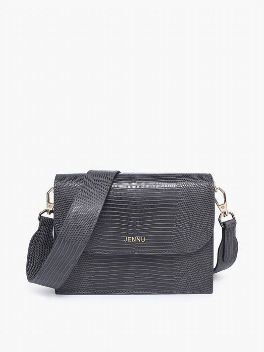 Jen & Co. - Women's Tokyo Crocodile Embossed Crossbody