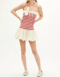 Illa Illa - Americana Terry & Eyelet Bubble Dress