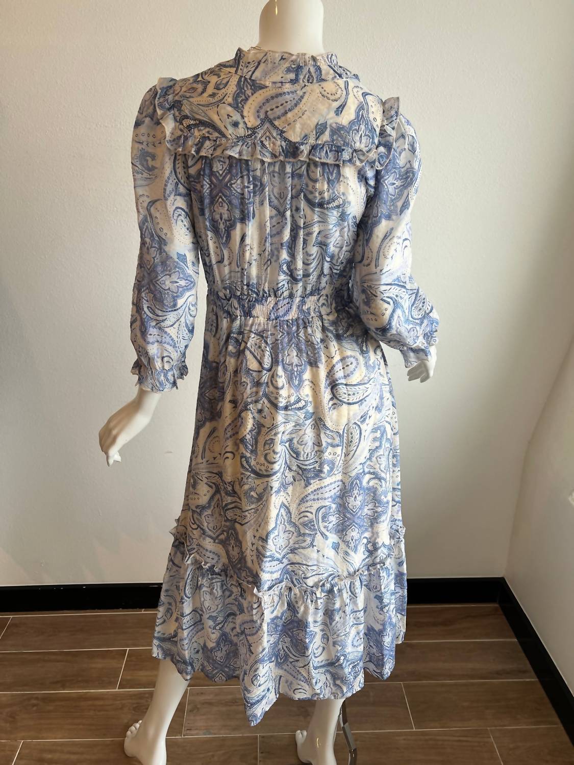 Pinch - Women's Button-up Cinched Midi Waist Dress