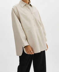 Lamarque - Estelle Leather Oversized Shirt