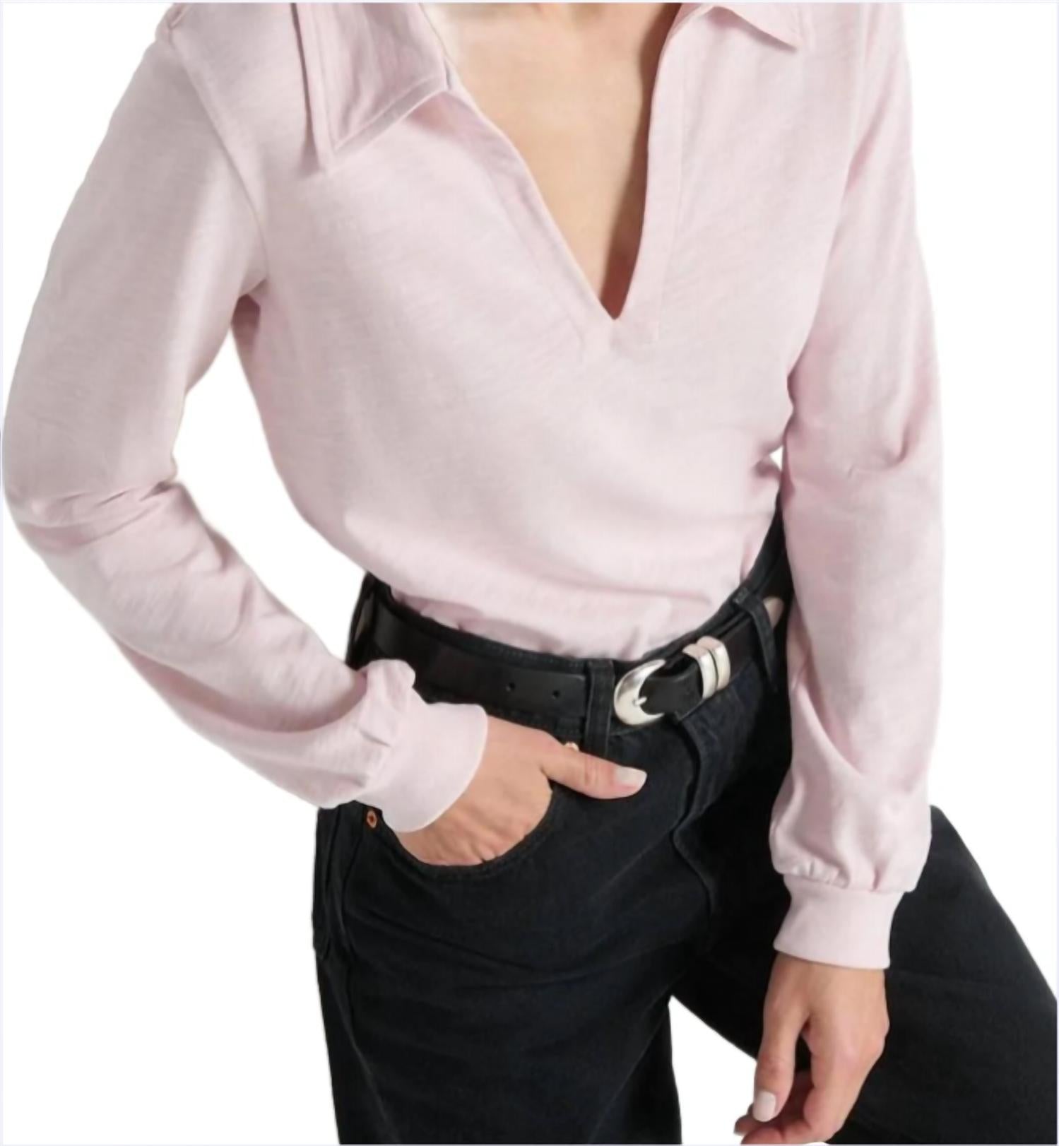 Nation Ltd - Kimberly Long Sleeve Polo Top