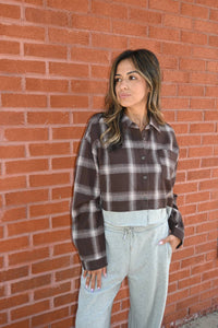 Vintage Havana - Midnight Moon Flannel Top
