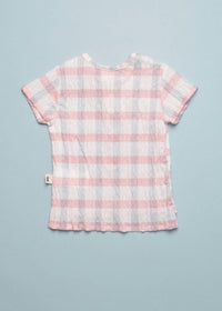 Petit Indi - Girl's Woven Henley Top
