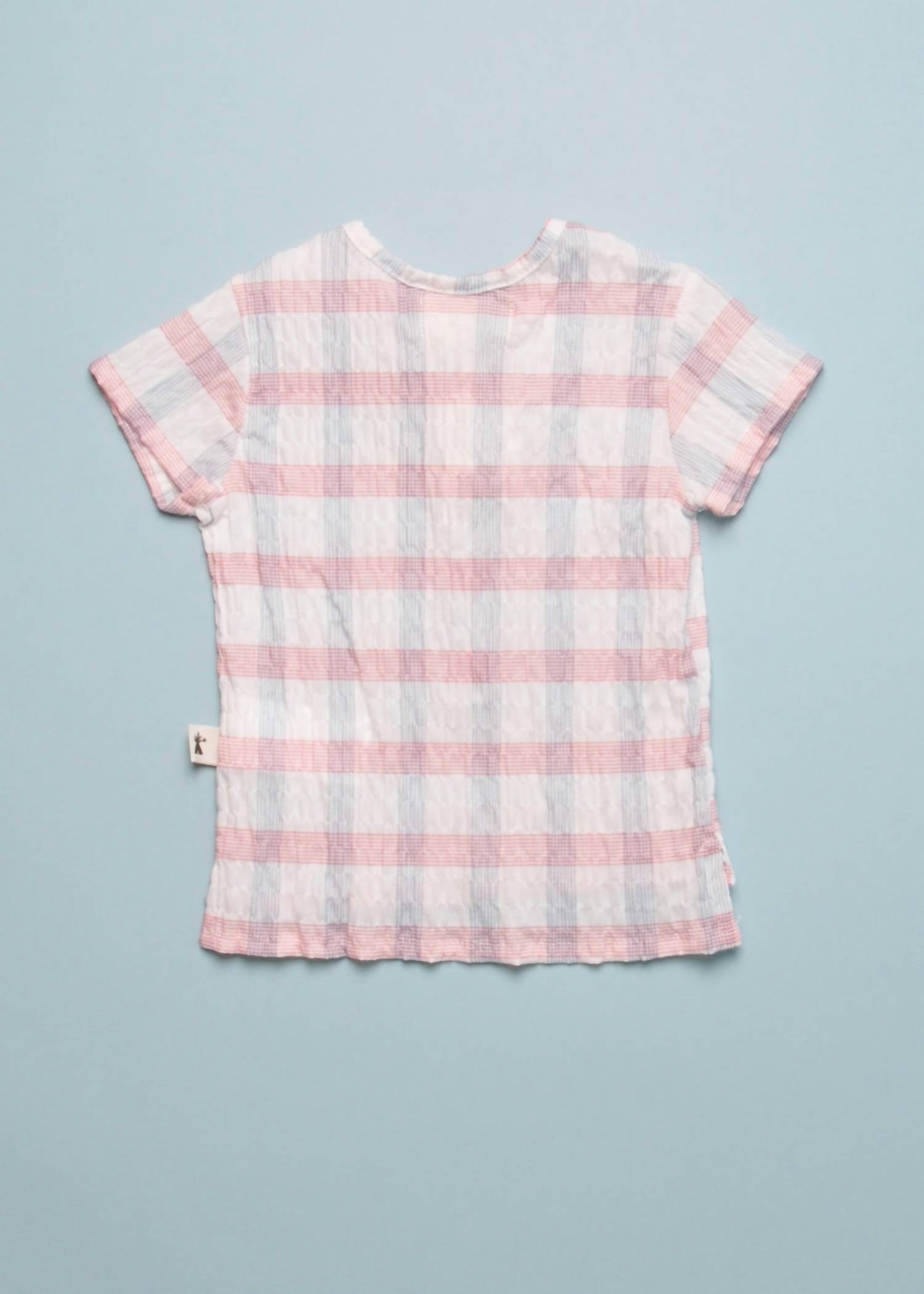 Petit Indi - Girl's Woven Henley Top