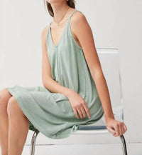 Be Cool - Ribbed V-neck Knit Mini Dress