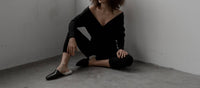 SSKEIN Wrap Neck Jumpsuit in black - women's pants - alternate view