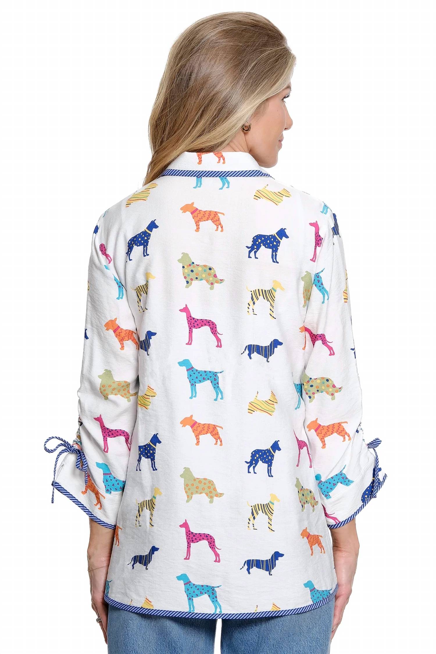John Mark - Cinch Sleeves Blouse