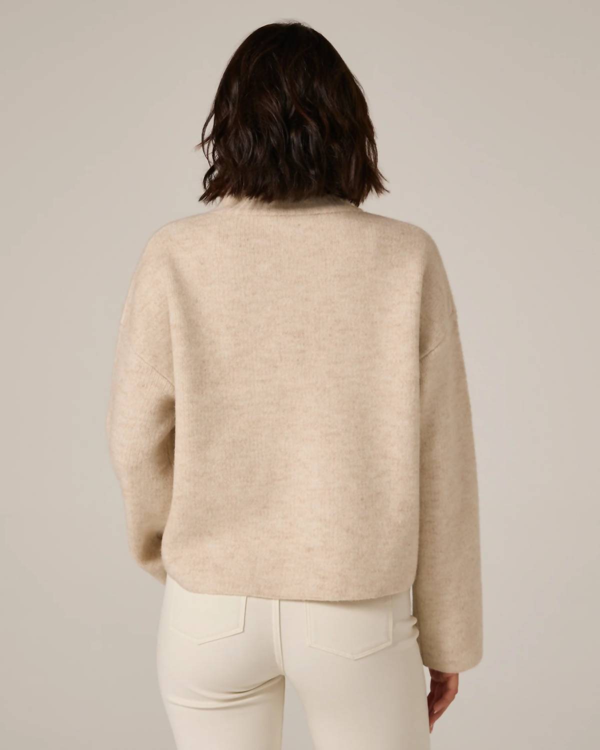 7Diamonds Wren Knitted Sweater in sand - women's sweater - detail view