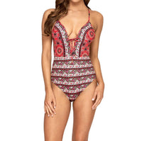 Jets By Jessika Allen - Plunge V-Neck One Piece Swimsuit