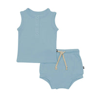 Kyte Baby - Boy's Ribbed Henley Tank Set