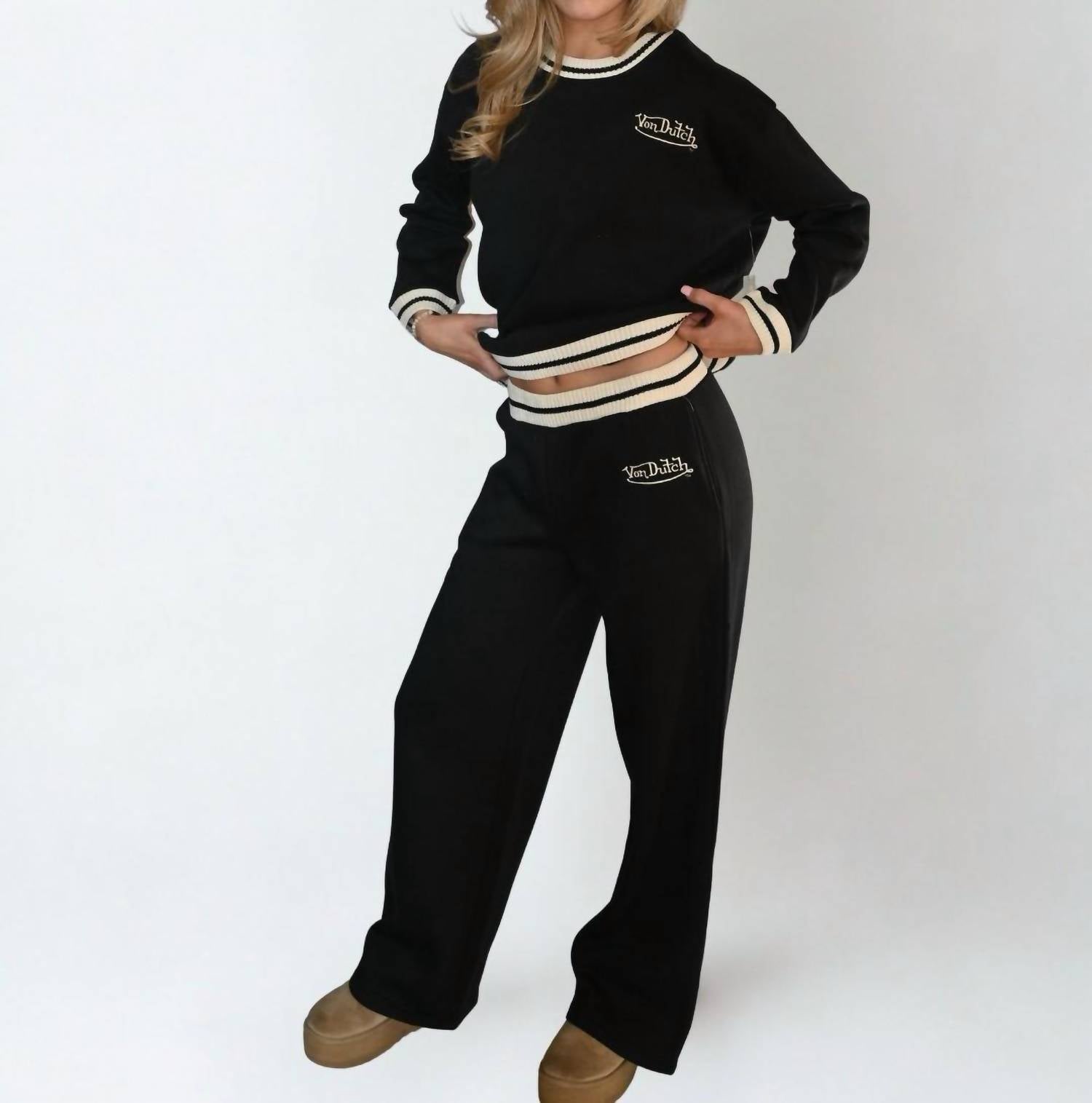 Vintage Havana - Von Dutch Fleece Crewneck Top