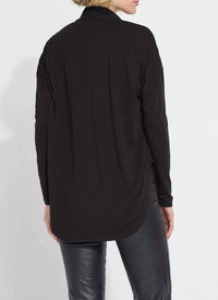 Lysse - Naomi folded neck mix media top