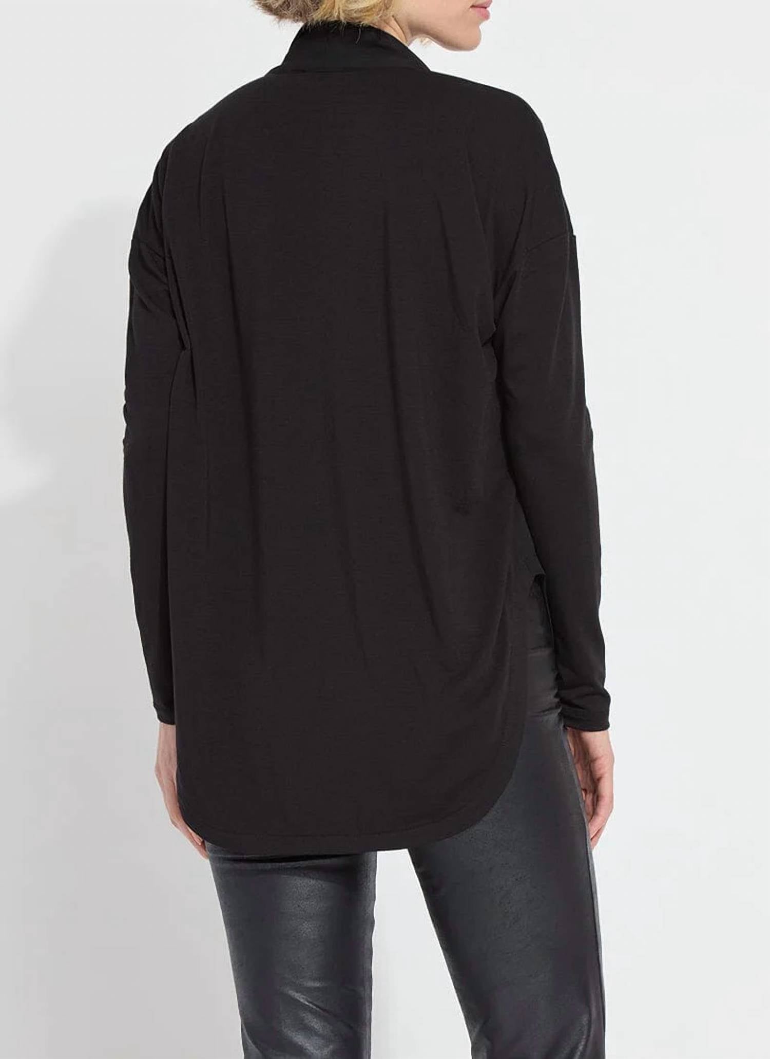 Lysse - Naomi folded neck mix media top