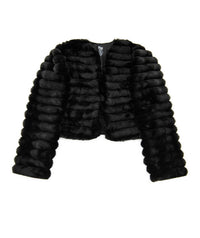 Flowers By Zoe - Girls Fancy Faux Fur Jacket