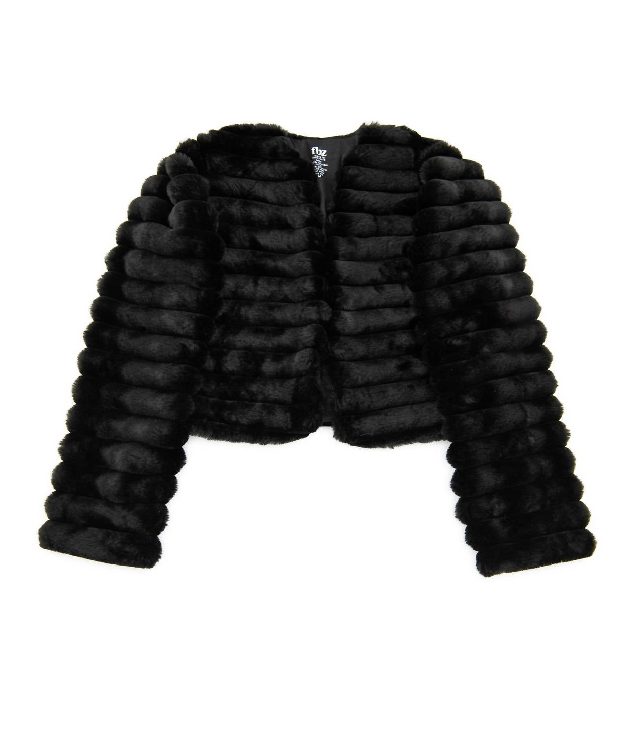Flowers By Zoe - Girls Fancy Faux Fur Jacket