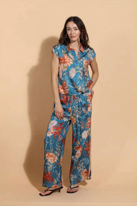 Jessie Liu - Printed Wide Leg Pants
