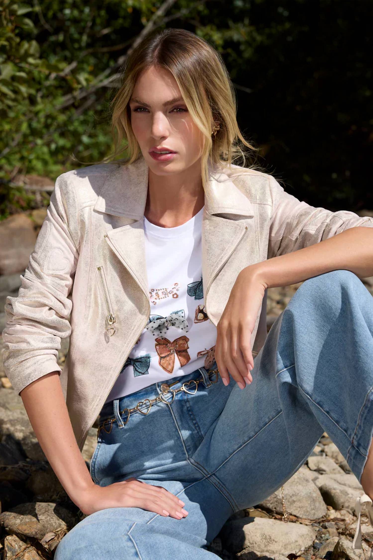 Frank Lyman - Haisley Heart Moto Jacket
