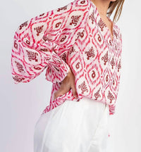 Ee:Some - Shimmering Print Blouse
